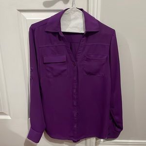 New York and Company purple blouse